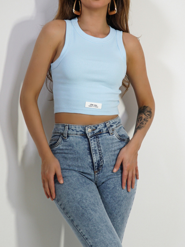 Mini blue top