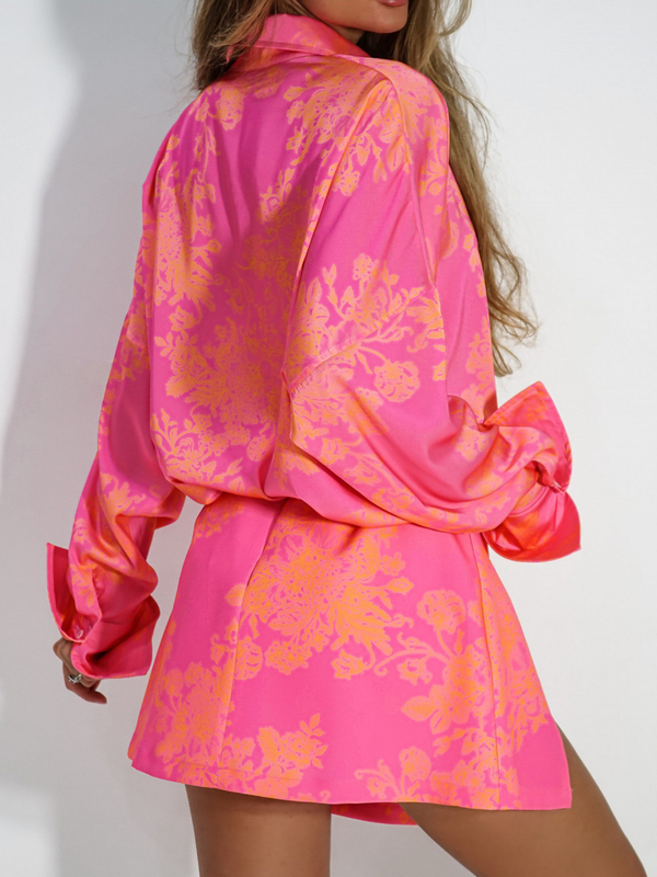 Skirt-shorts FOR YOU pink-orange