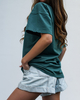 T-shirt COOL GIRL długi green