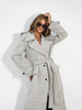 LE LONG coat grey melange