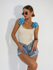 Body LA PLAYA beige with blue