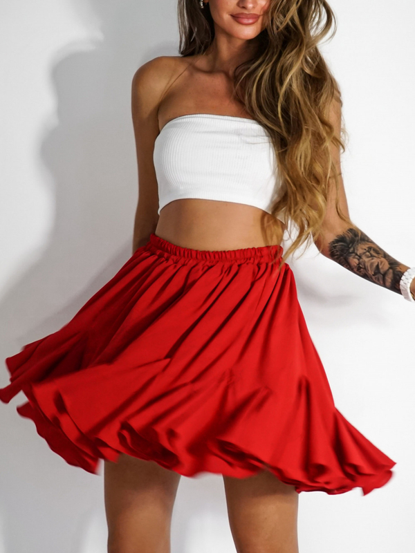CLOCHE red skirt