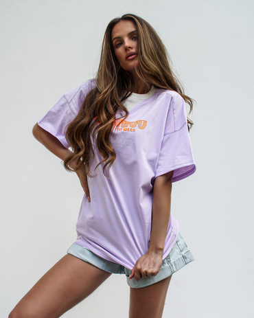 COOL GIRL long lilac T-shirt