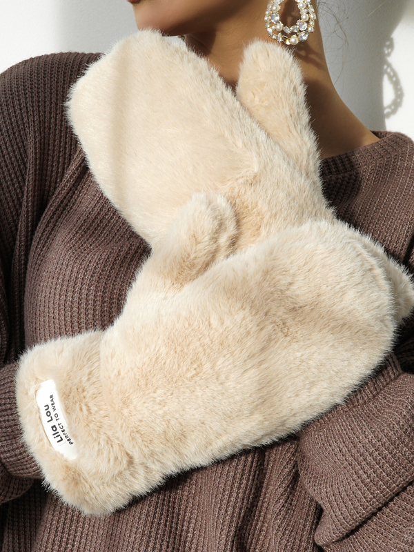 Rękawiczki SNOW jasny beż