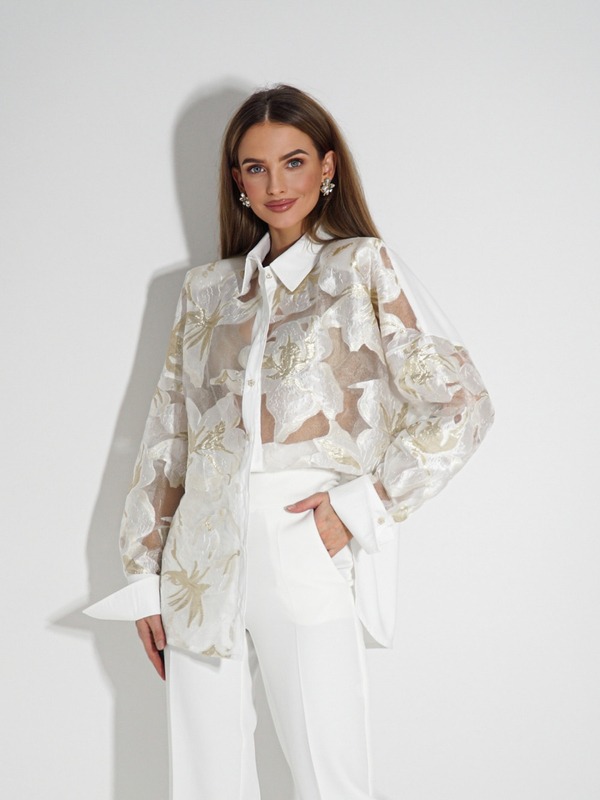 CUBA LIBRE white and gold shirt