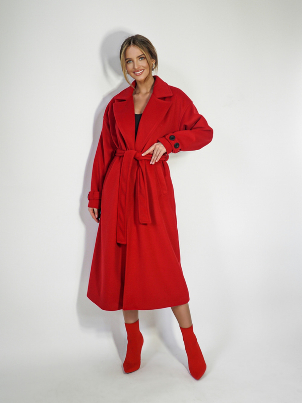 Płaszcz CITY czerwony