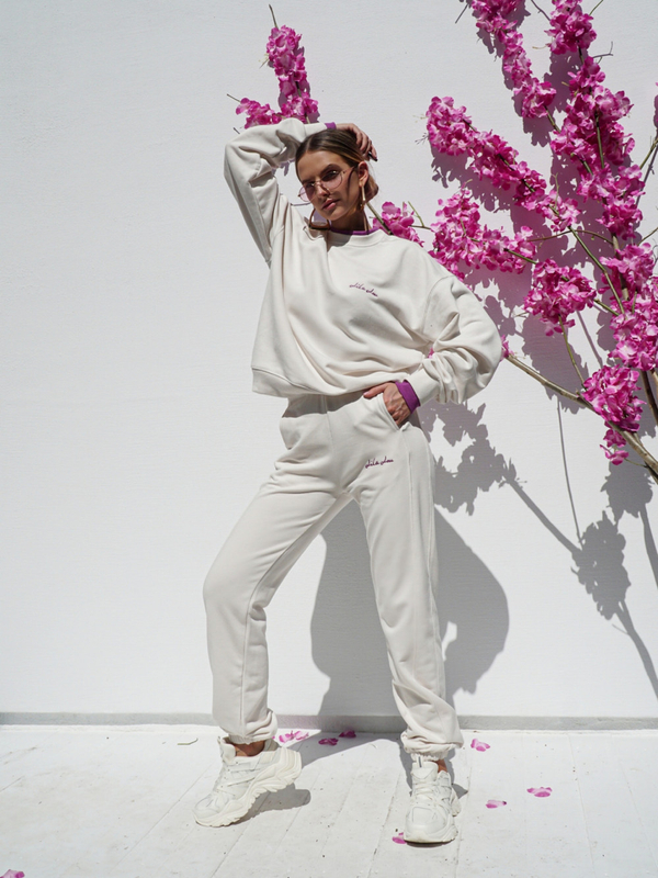 POLI tracksuit beige and purple