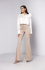 OSSI ecru white flower shirt