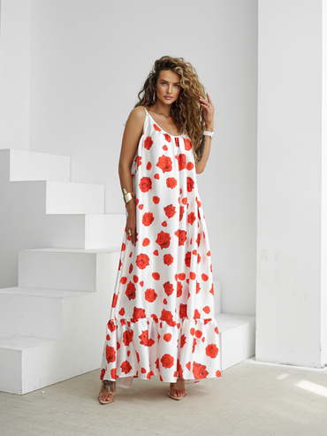 GYPSY dress white roses