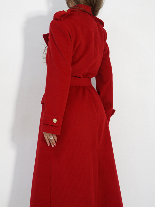 LE LONG coat red