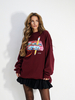 CASETTE sweatshirt maroon