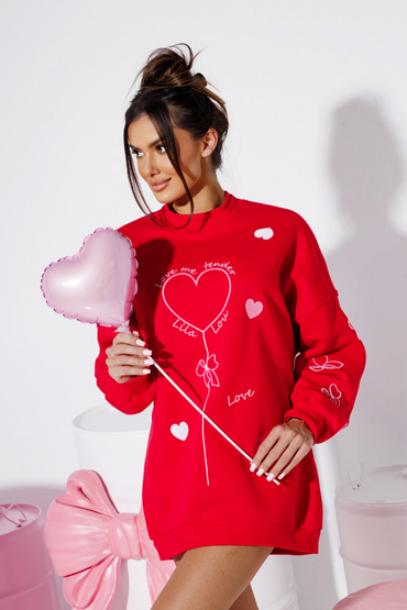 CANDY red sweatshirt