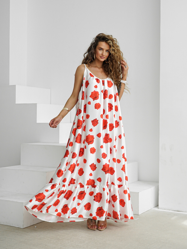 GYPSY dress white roses