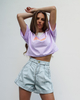 COOL GIRL T-shirt short lilac