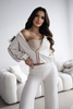 LIZZO tracksuit light beige