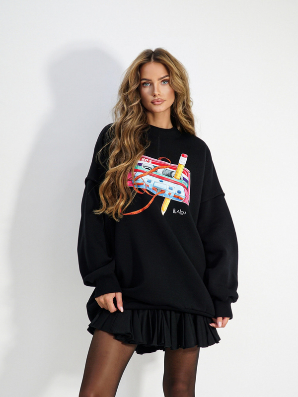 CASETTE sweatshirt black