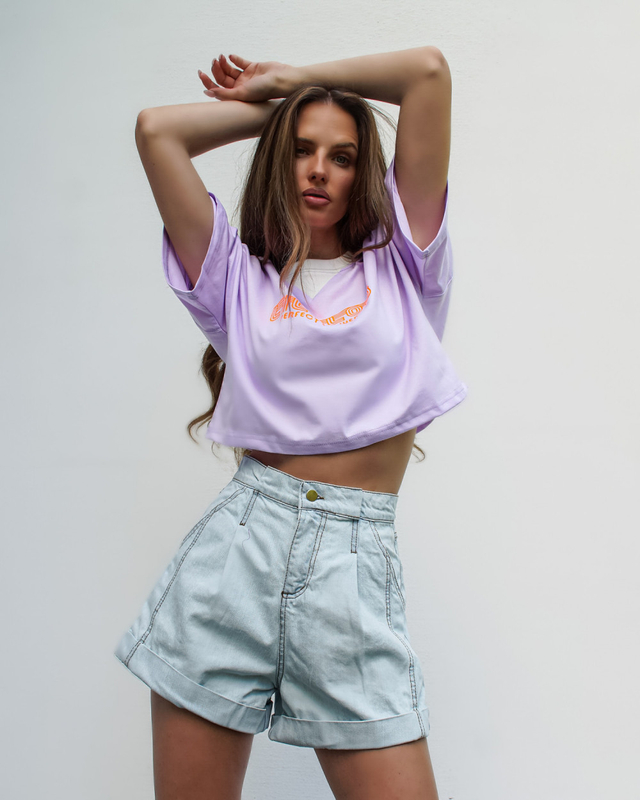 COOL GIRL T-shirt short lilac