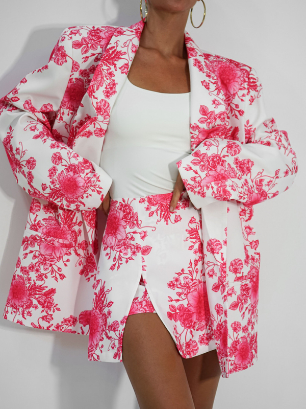 Jacket ABOUT YOU white and pink