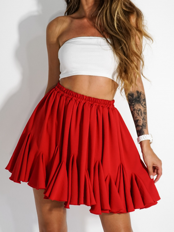 CLOCHE red skirt