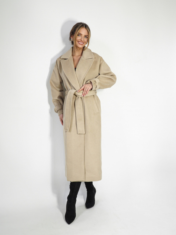 Płaszcz CITY ciemny beż