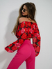PRIME spangled blouse roses