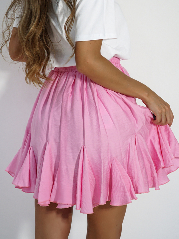 CLOCHE skirt barbie pink