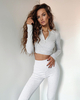 VIP melange grey top