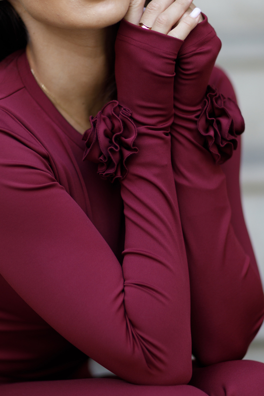 Bluzka AMBER bordowa