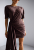 LINDA brown dress