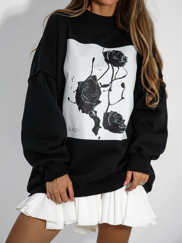 Sweatshirt ROSA black