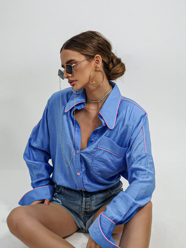MIMI blue shirt