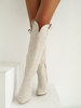 LILA LOU beige boots