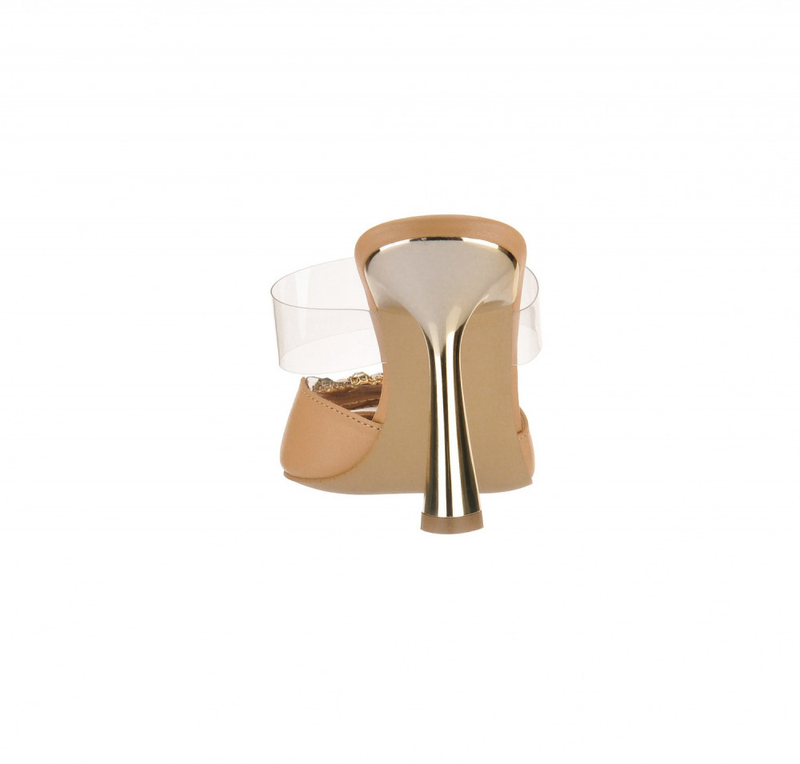 LILA LOU beige stilettos