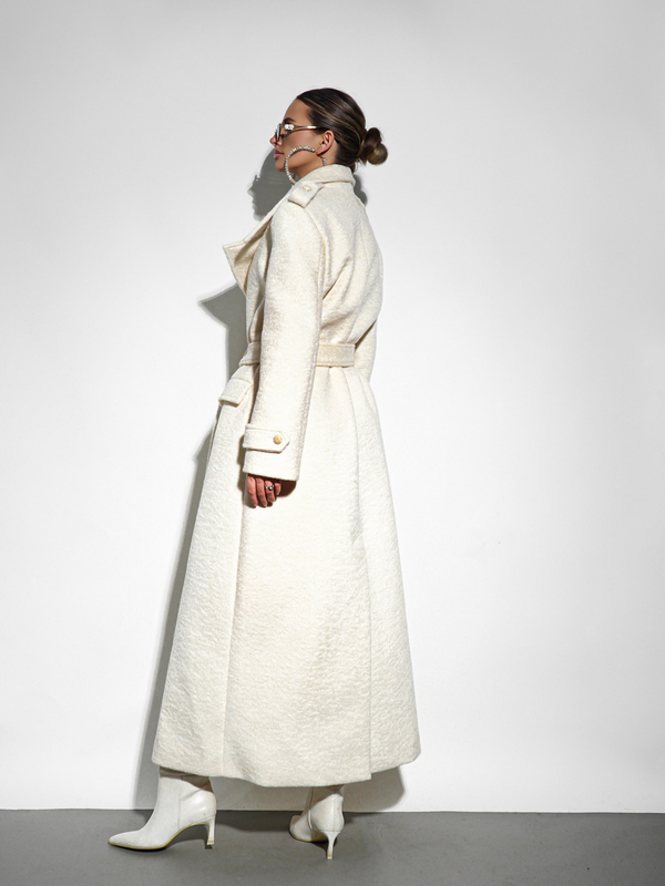 Coat LE LONG ecru