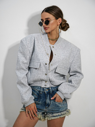 Bomber LILA LOU grey