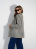 COCO jacket beige and navy blue