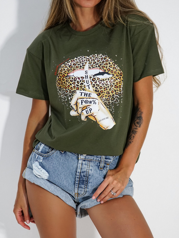 T-shirt ROCK khaki