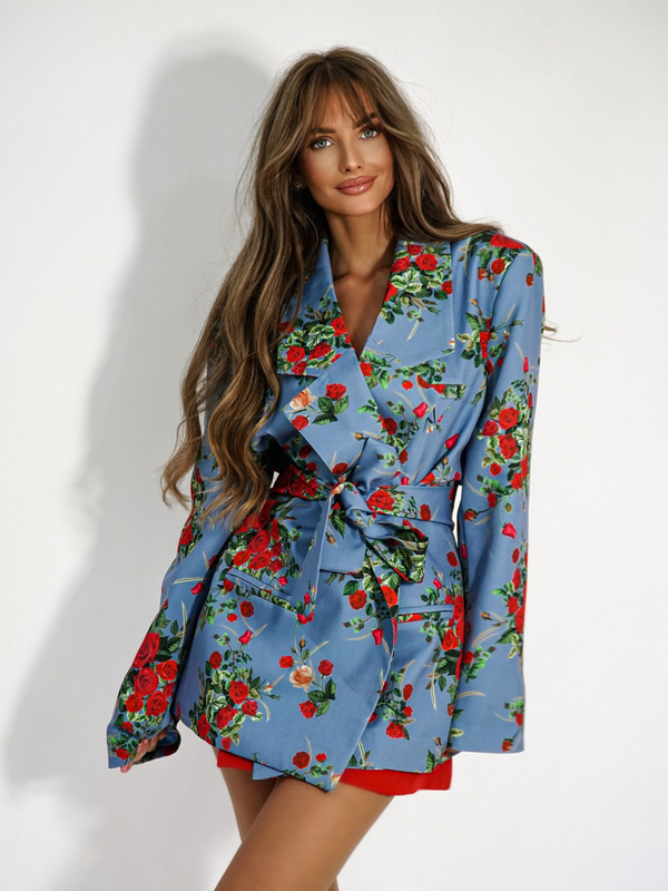 Jacket ABOUT YOU blue roses