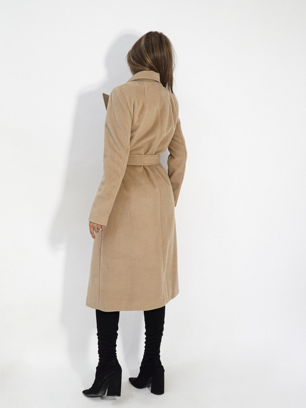 ON THE WAY camel coat
