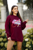 CASETTE sweatshirt maroon
