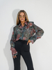 CAMILLA green shirt with flowers
