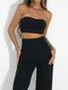 LILA LOU headband top black