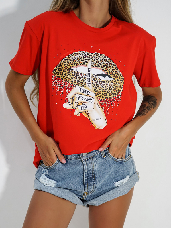 T-shirt ROCK red