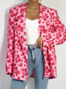 Żakiet ABOUT YOU różowy kwiaty