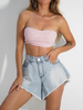 LILA LOU ribbon headband top pink