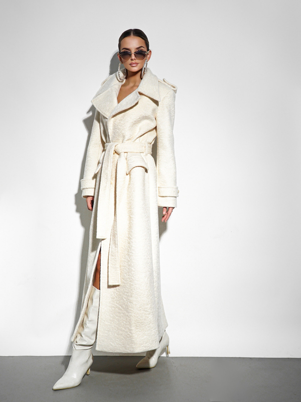 Coat LE LONG ecru