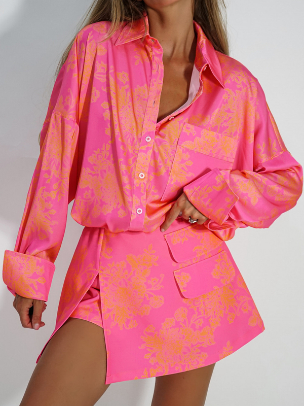 Skirt-shorts FOR YOU pink-orange
