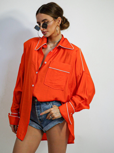 MIMI orange shirt