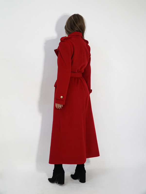 LE LONG coat red