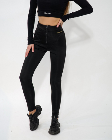 Black insulated leggings